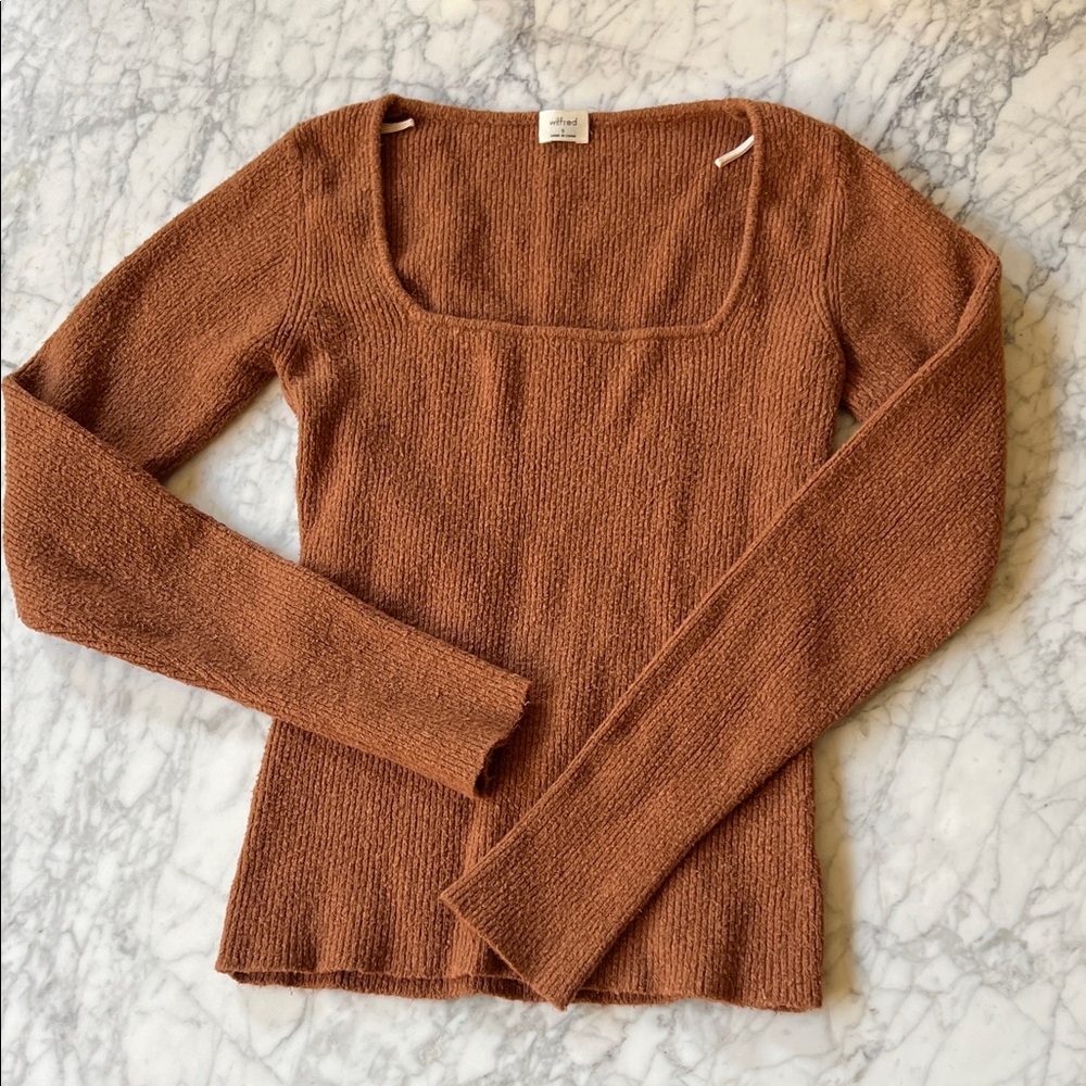 Wilfred Rust Knit Top